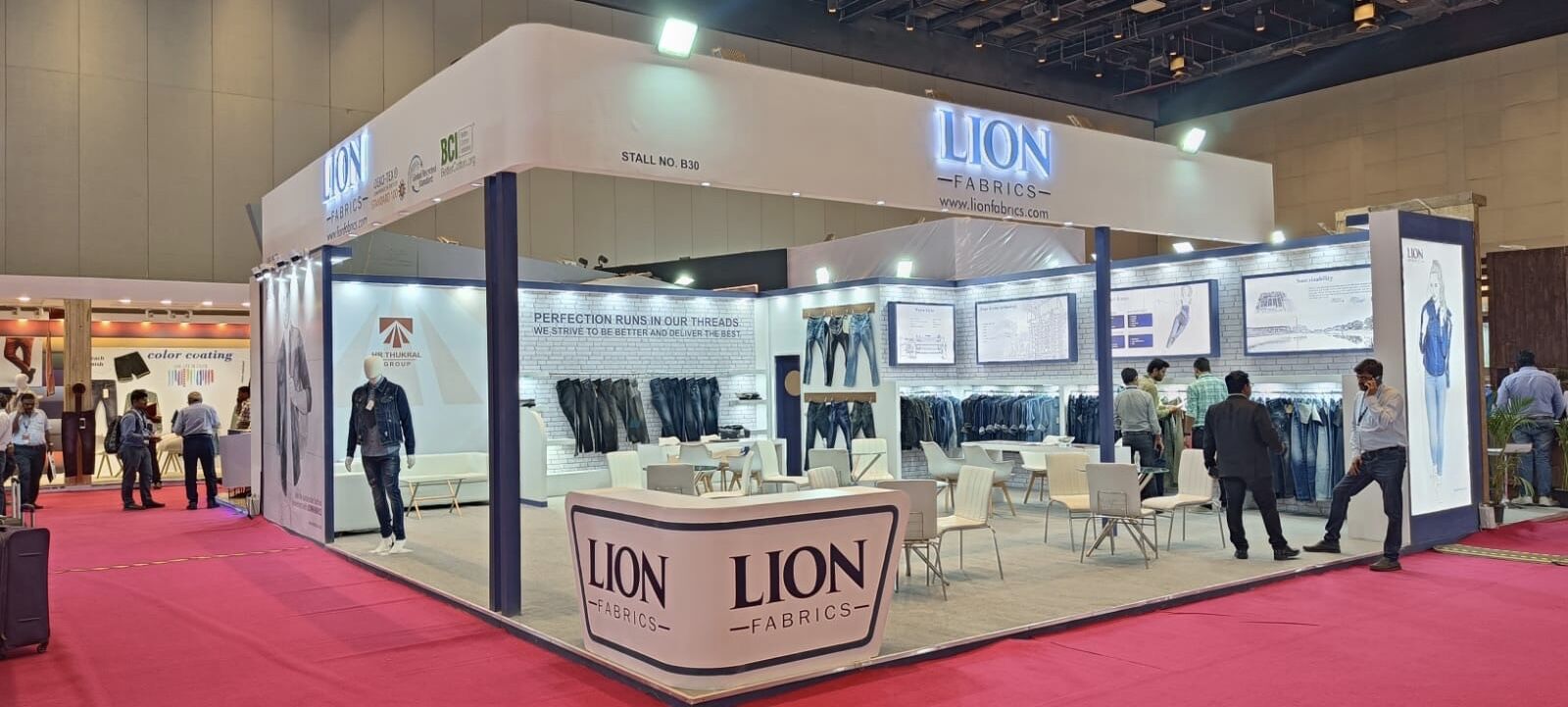 Lion Fabrics at GARTEX Exhibition, Mumbai