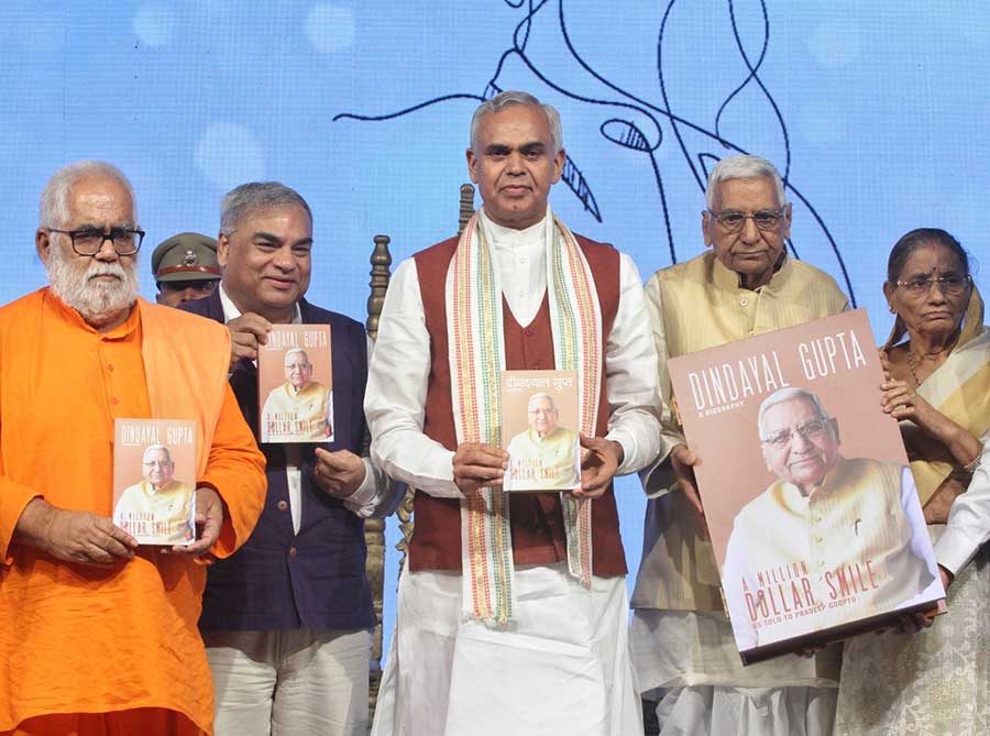 ‘A Million Dollar Smile’ - a biography of Sri Din Dayal Gupta, Chairman Emeritus, Dollar Industries Limited was launched by Shri Acharya Devrat, Hon’ble Governor of Gujarat