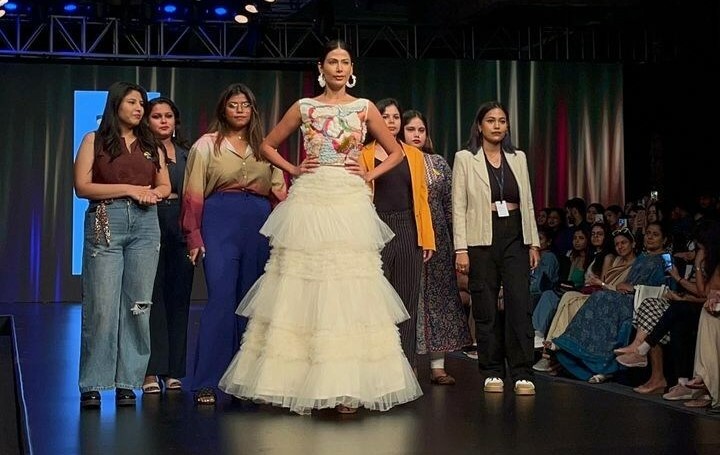 Student designers of Amity School of Fashion Design and Technology, Amity University Gurugram showcase their designs at Delhi Times Fashion Week 2023