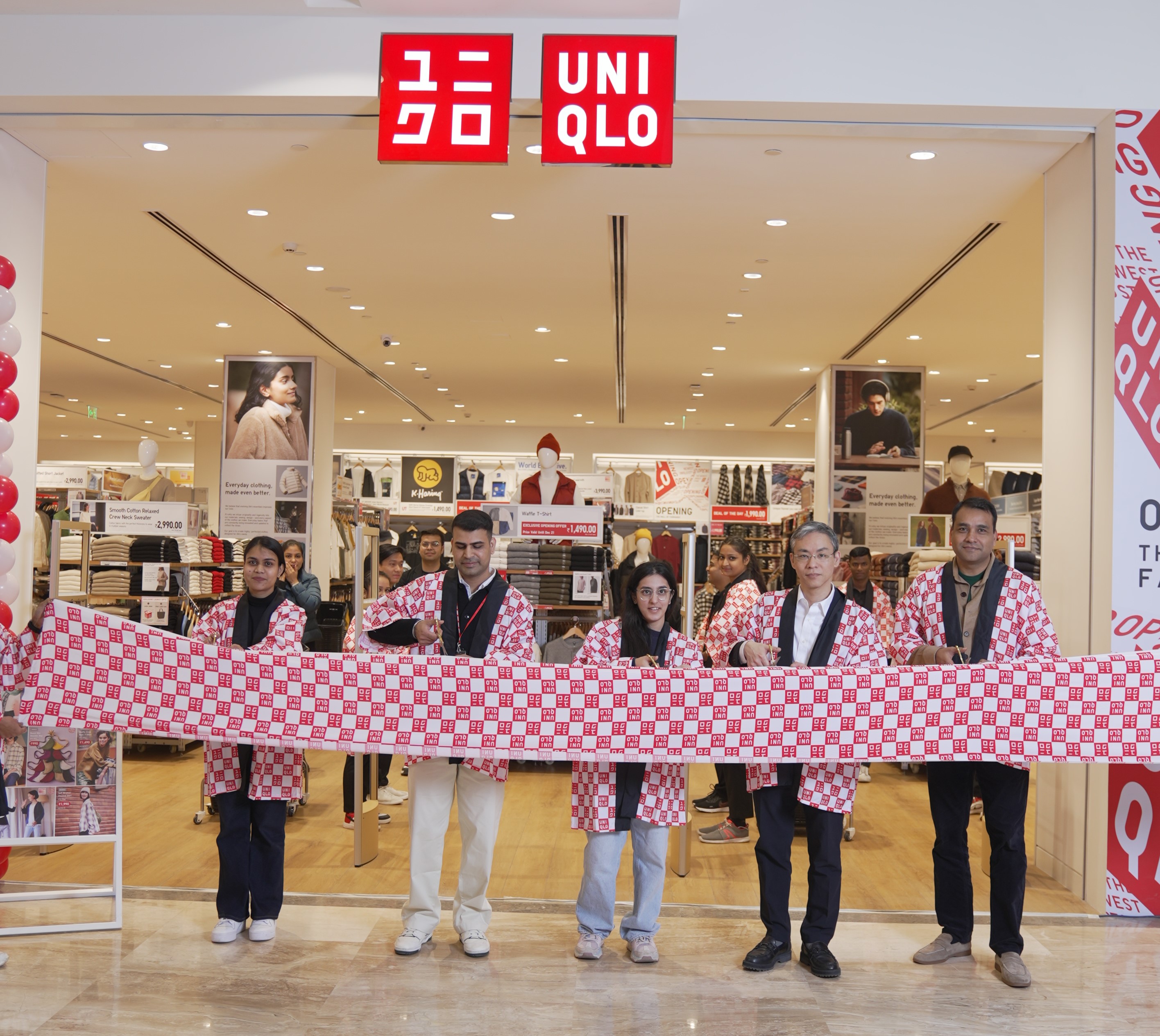 UNIQLO Opens 13th Store In India At The Mall Of Faridabad