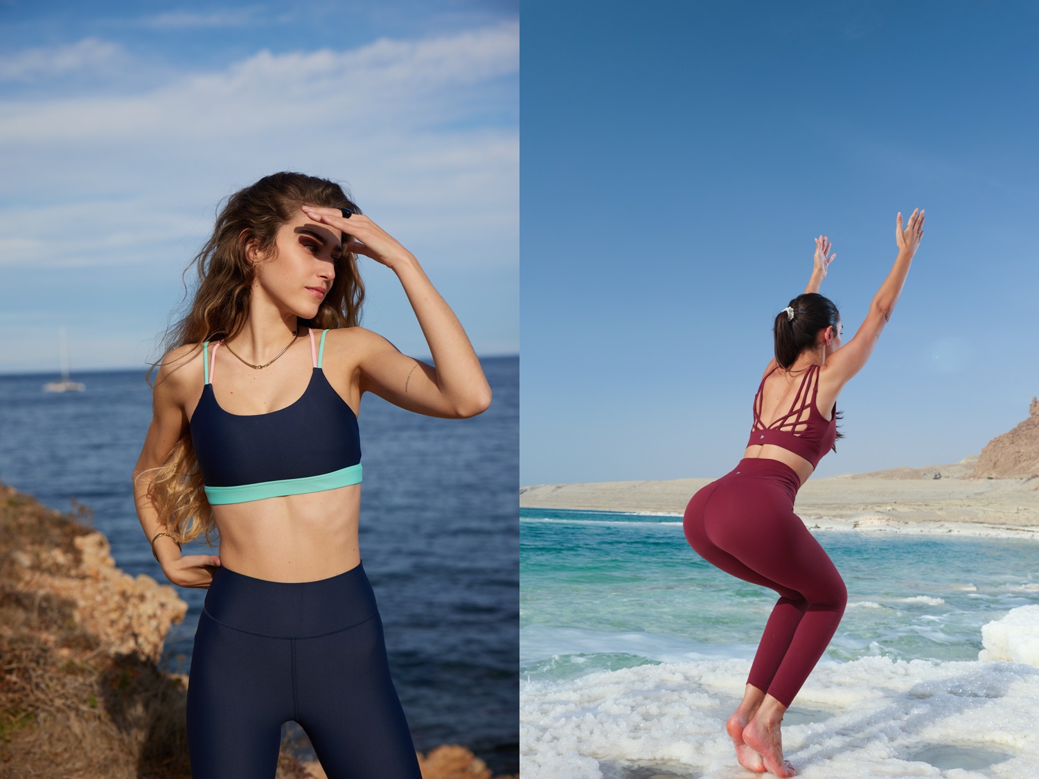 Athleisure: Sport outfit.  Revolutionary trend girls
