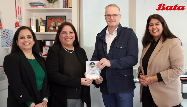 L-R (Bata Group) – Pooja Marwah, AVP-Global Talent Management; Kanchan Chehal, Global Head-Talent Management; Luc Valentin-Chief Human Capital Officer; Shruti Singal, Manager-Global Talent Management