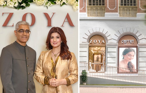 Ajoy Chawla an Twinkle Khanna launch Zoya's Flagship Boutique in Kolkata