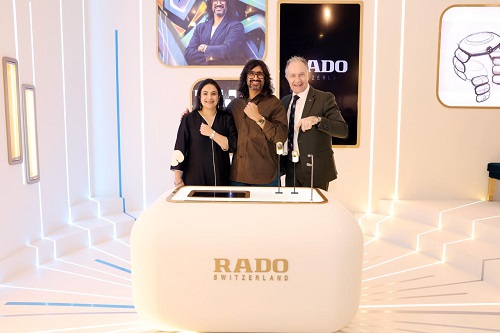 L-R - Simran Chandhoke, Brand Manager - RADO (Business Head India), Designer, Tej Chauhan and Adrian Bosshard, CEO of Rado