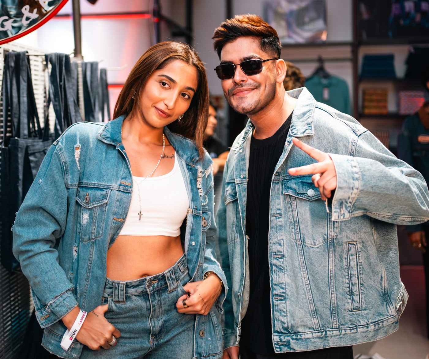 Rapper Wicked Sunny clicked with influencer Shanaya Makani