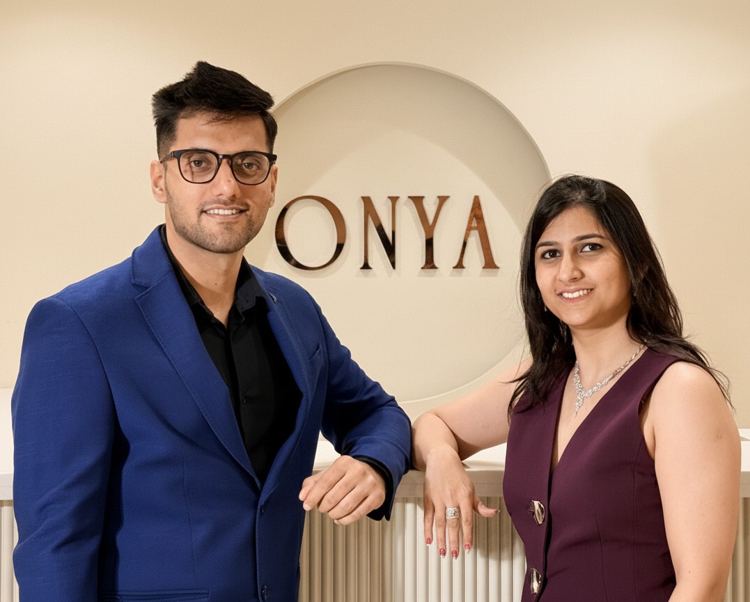 (L-R) Gaurav Choudhary and Himani Yadav Co-Founders at ONYA