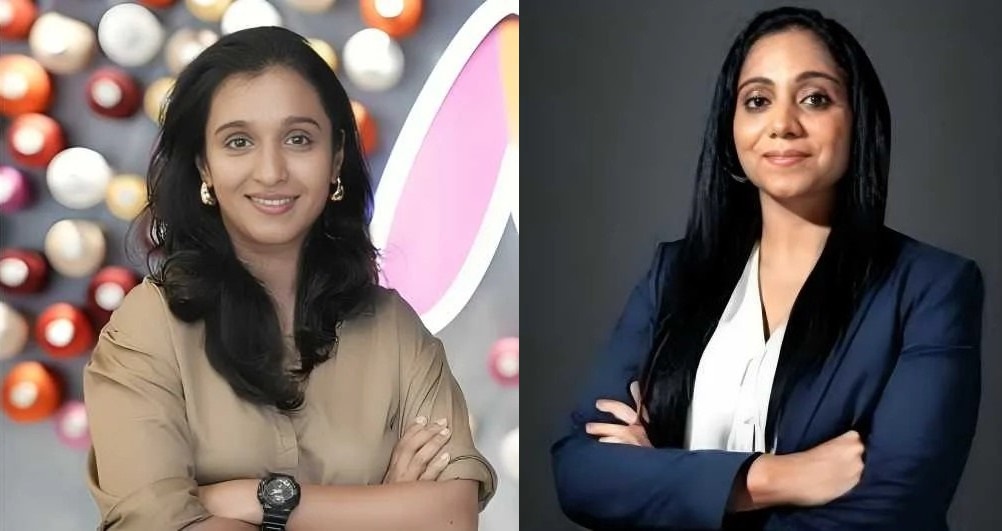 Sharon Pais, new CEO; Nandita Sinha, outgoing CEO 