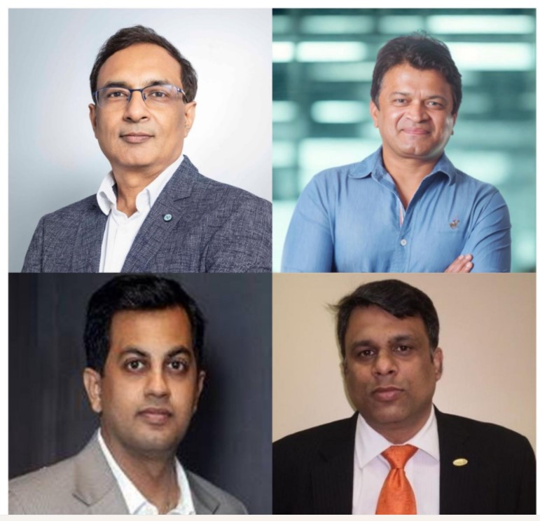 First row_(L_R) Vishal Gupta CEO of Nykaa eB2B and Anish Singh Founder and CEO of All Things People ___ Second row _ (L-R) Sandeep Sengupta Head of HR at Novel Jewe