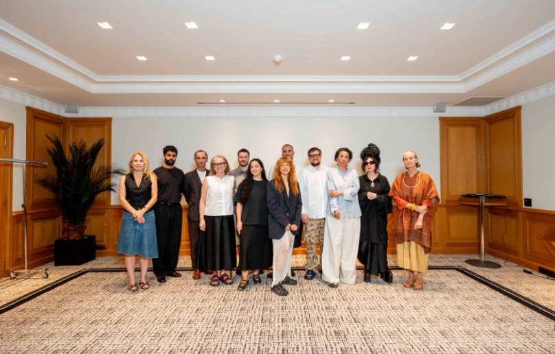L to R _ Katell Pouliquen Anil Padia Serge Carreira Anne-Gaëlle Lamort Matthieu Ruiz Joana Duarte Flora Rabitti Sara Sozzani Maino Dmytro Hontarenko Iman Coccellat
